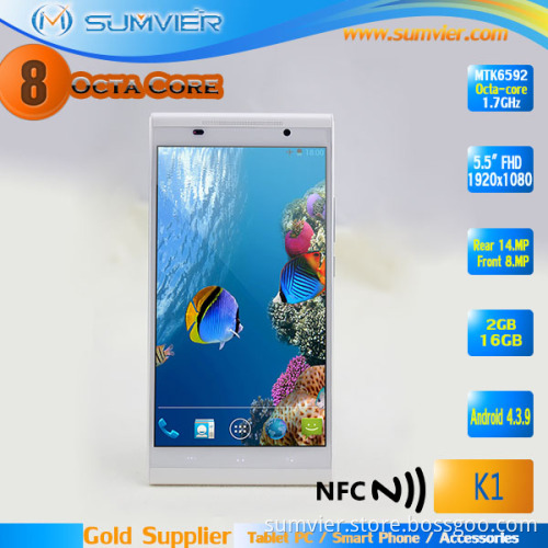 5.5inch GSM/WCDMA/Lte 3G/4G Networks Octal Core Android Smart Phone (K1)